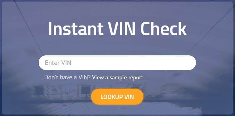 Online VIN Check