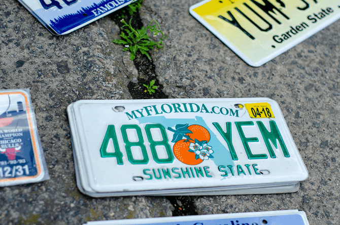 How to Get a Florida License Plate