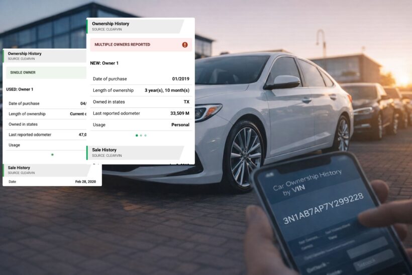 clearvin vehicle ownership history